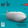 RESKIT RSU48-0566 275 gallon fuel tank (F-5E/F/N, F-20, AT-3) (1 pcs) (3D Printed) (1/48)